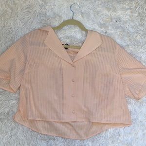 Forever 21 Chiffon Button-Front Top
